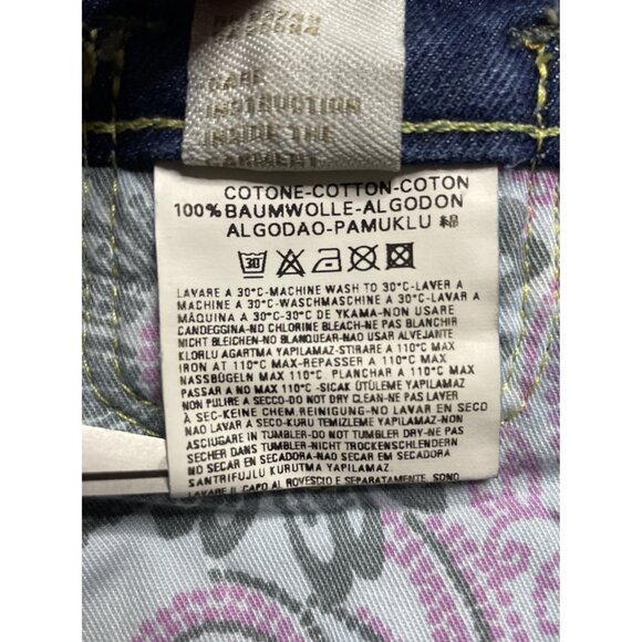 Diesel CHEREN Vintage 90s Y2K Blue Denim Womans Embroidered Bootcut Jeans Sz 28 - Picture 12 of 15